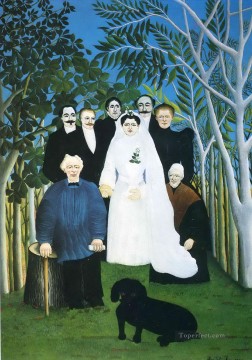 Enrique Rousseau Painting - la fiesta de bodas Henri Rousseau Postimpresionismo Primitivismo ingenuo